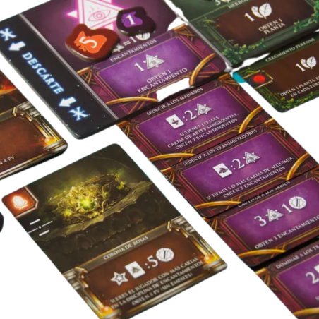 Componentes Juego de Mesa Arcana Rising