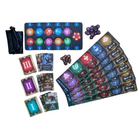 Componentes Juego de Mesa Arcana Rising
