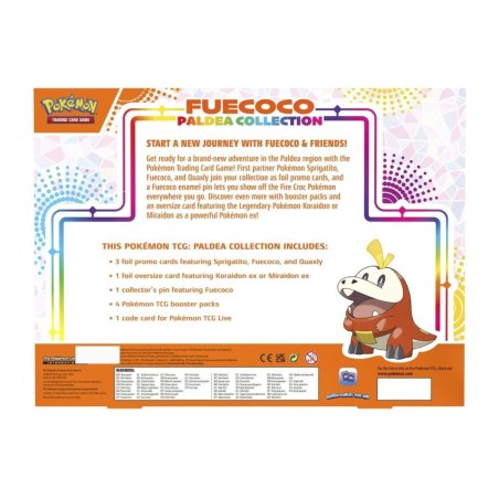 Pokémon Paldea Pin Collection Fuecoco Español