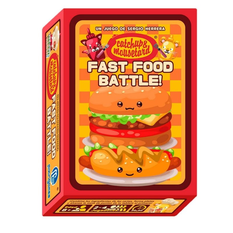 Juego de Mesa Catchup and Mousetard Fast Food Battle