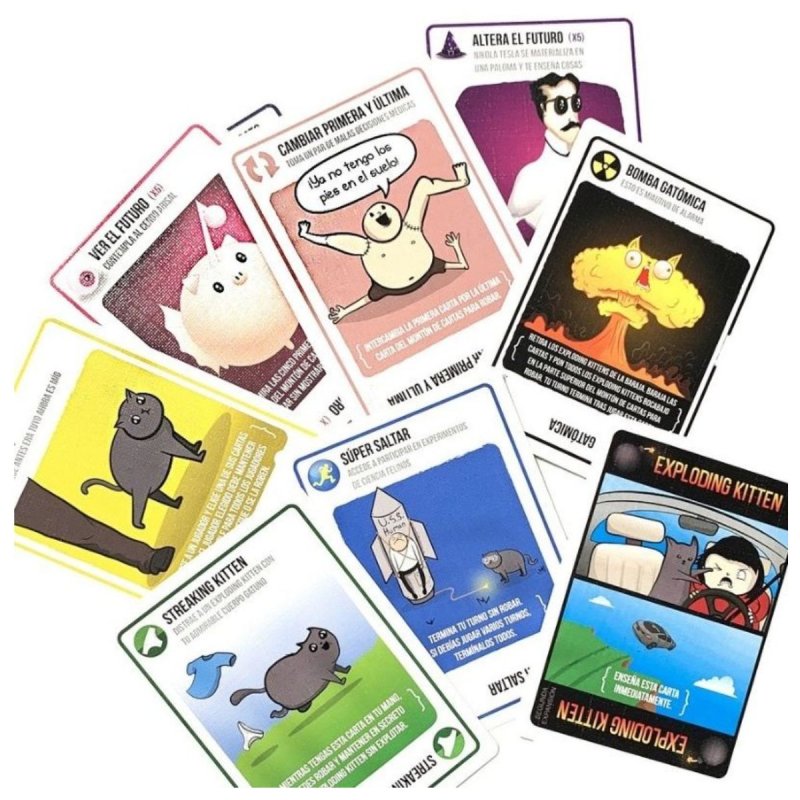 Jogo cartas exploding kittens streaking kittens expansao