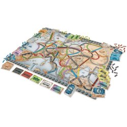 Componentes Juego de Mesa ¡Aventureros al Tren! Europa