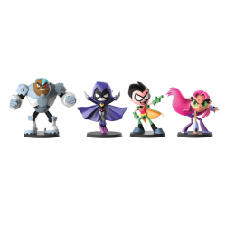 Figuras Jovenes Titanes - Juego de mesa Teen Titans GO! Mayhem