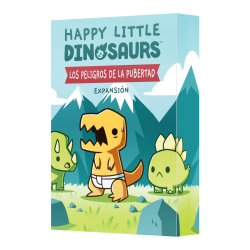 Expansión juego de mesa Happy Little Dinosaurs Los Peligros de la Pubertad