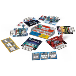 Componentes Expansión juego de mesa Marvel United X-Men Equipo Azul