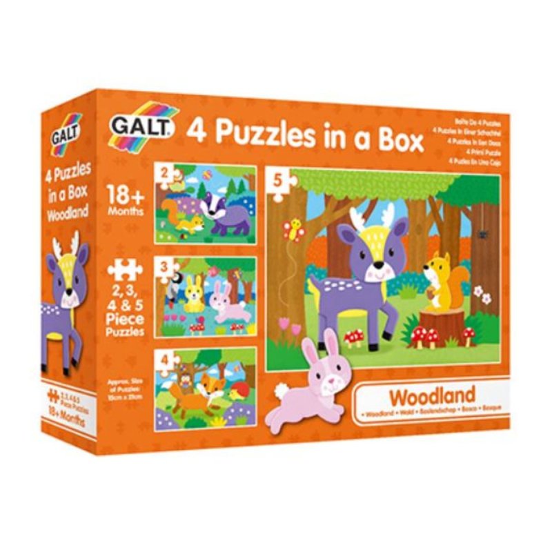 Set 4 Puzzles Bosque - Woodland