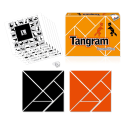 Juego de mesa Tangram Competition, juego solitario, juegos para dos, solitario