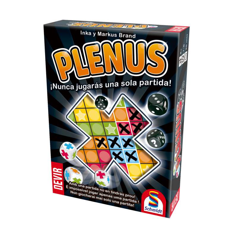 Juego de Mesa Plenus, Roll and Write, Dice Drafting, Dados, Solitario