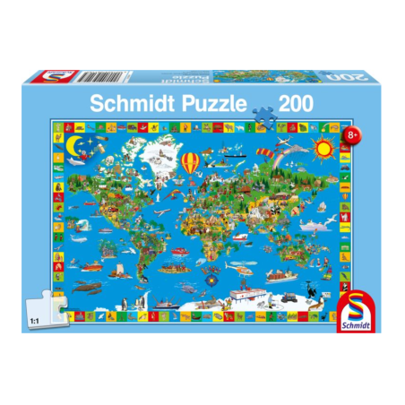 Puzzle Infantil 200 Piezas Schmidt Tu Planeta de Colores