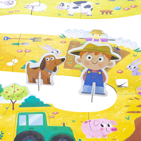 Puzzle Infantil Diset  - La Granja 18 Piezas, puzle infantil