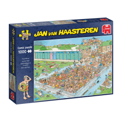 Puzzle Adultos  Jan Van Haasteren – Pool Pile-Up 1000 Piezas, puzzle comics