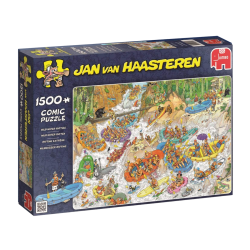 Puzzle Comic Jan Van Haasteren – Wild Water Rafting 1500 Piezas, puzzle comics