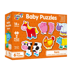 Puzzles para bebes, Puzzles infantiles, Set Puzzles 2 Piezas Granja