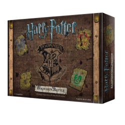 Caja del Juego de mesa Harry Potter Hogwarts Battle, es un juego de cartas con los personajes de Harry Potter