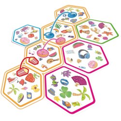 Cartas juego de mesa dobble connect  juegos en equipo, lograr 4 en linea, juego de mesa para niños de regalos de cumpleaños