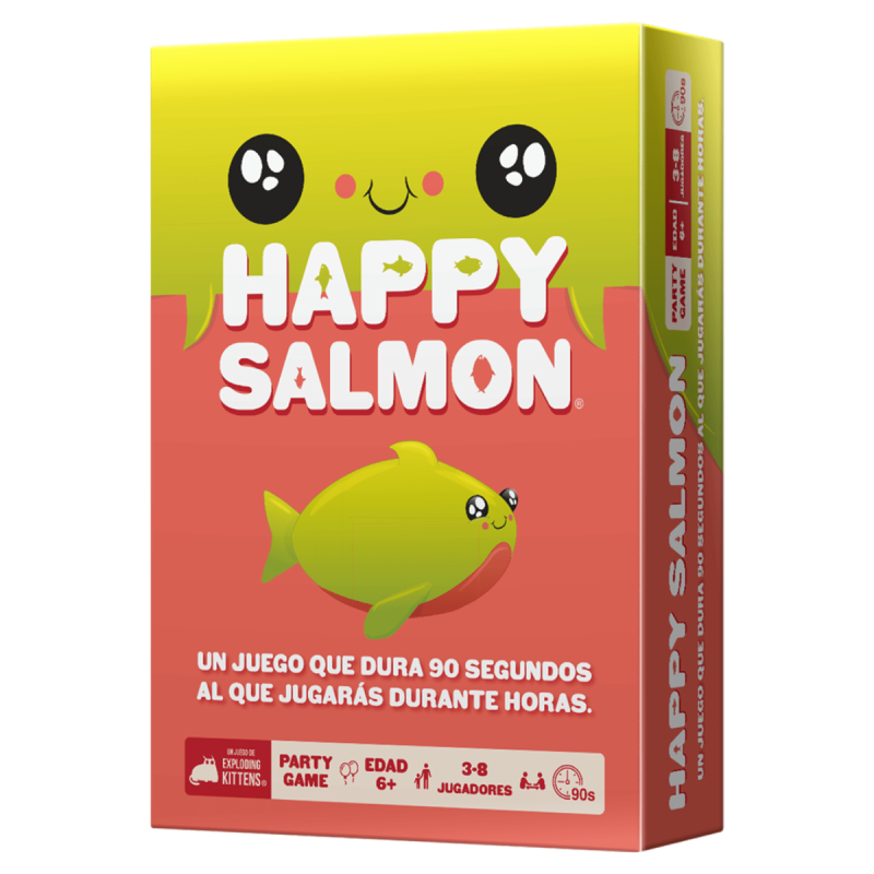Juego de mesa Happy Salmon de Exploding Kittens es un party game de pura entretención
