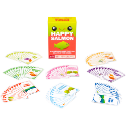 Nueva versión Juego de catas Happy Salmon de Exploding Kittens, hasta 8 jugadores, es uno de los mejores juegos de mesa