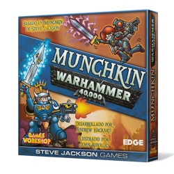 Juego de mesa Munchkin Warhammer 40.000. Juego de cartas party game de humor, ciencia ficción y orcos