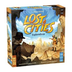 Caja de juego de mesa Lost Cities Exploradores de Devir, un juego para dos de estrategia