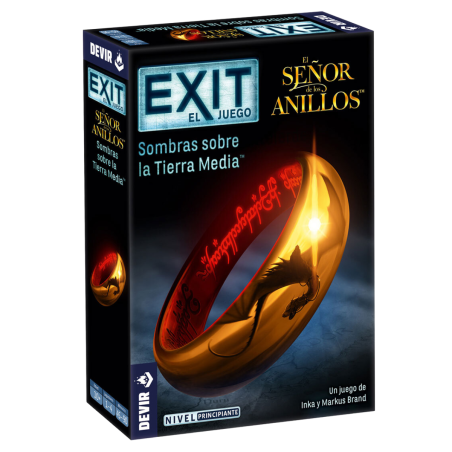 Juego de mesa escape room Exit: El Señor de los Anillos un juego para dos o solitario