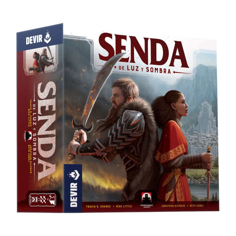 Juego de mesa Senda de Luz y Sombra un juego de estrategia de la época medieval de Devir