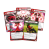 Cartas de Scarlet Witch o Bruja Escarlata del juego de cartas  Marvel Champions, un juego de mesa para jugar con amigos.