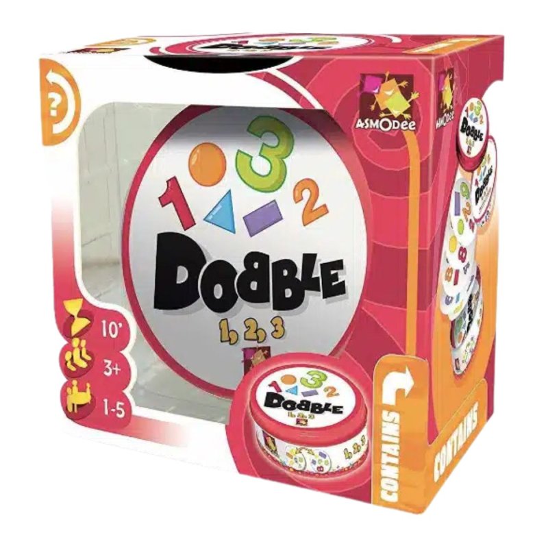 Juego de mesa Dobble Formas y Números, juego para niños educativo