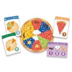 Componentes del juego de mesa Piece of Pie un juego de mesa en familia