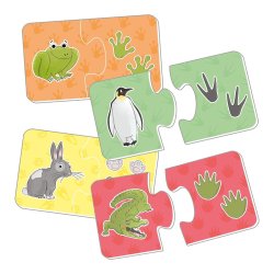 Piezas del Puzzle infantil marca Galt Paw Print Puzzles un rompecabezas para niños de 3 años de nuestra tienda de puzzles