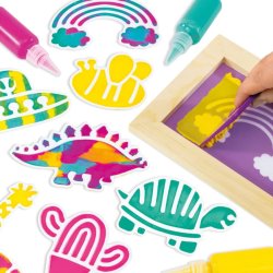 Manualidades para niños de 6 años Stickers con Serigrafía marca Galt Screen Print Stickers