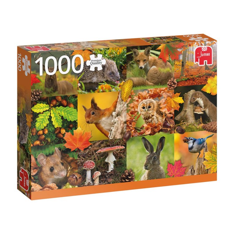 Puzzle para adultos 1000 Piezas Autumn Animals Jumbo Diset en tienda de juegos 8710126188637
