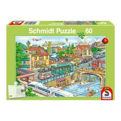 Puzzle Infantil 60 Piezas Fahrzeuge und Verkehr Schmidt rompecabezas infantil desde 5 años