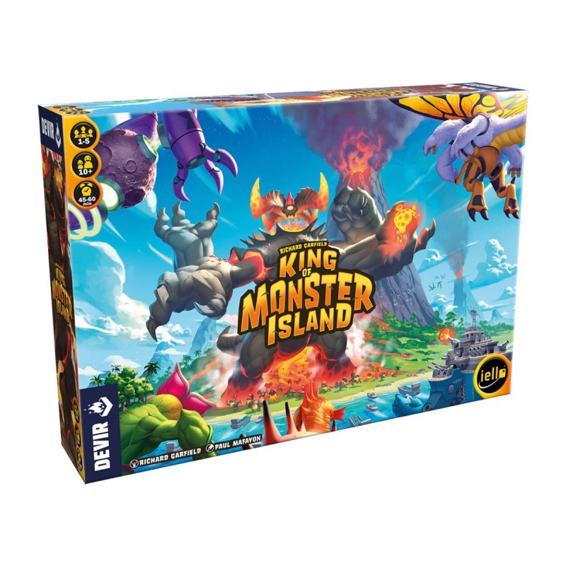 Caja de Juegos de mesa familiares con King Of Monster Island de Devir de la saga de King Of Tokyo