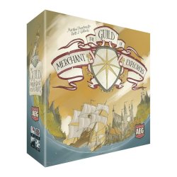 Caja del juego de tablero The Guild of Merchant Explorers  de Delirium Games un juego de estrategia para jugar en familia