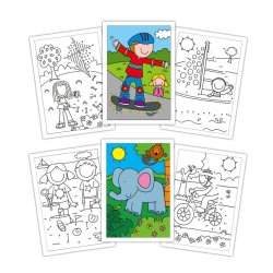 Imágenes del Libro Dot to Dot Book de Galt, actividades para niños de 4 años que desarrolla la motricidad fina para escribir