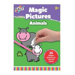 Libro Raspar y Pintar Animales - Magic Pictures Animals Galt para desarrollo de motricidad fina