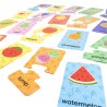 22 puzzles de 2 piezas cada uno   Puzzle Fruit And Veg de Galt,  una actividad para niños desde los 3 años