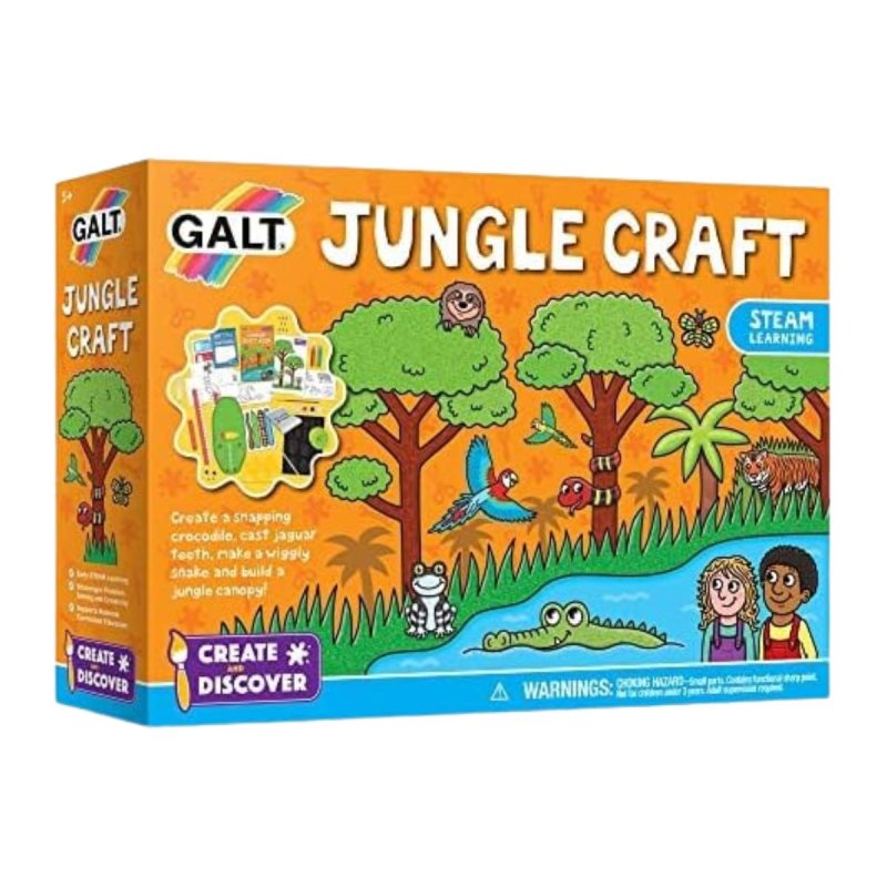 Caja de Manualidades De La Jungla - Jungle Craft de Galt con actividades para niños desde 5 años.