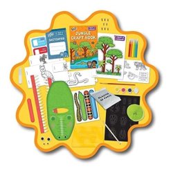 Componentes de Kit de Manualidades Jungle Craft de Galt con actividades educativas y entretenidas para niños de 5 años