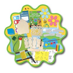 Componentes de Kit de Manualidades Nature Craft de Galt con actividades educativas y entretenidas para niños de 5 años