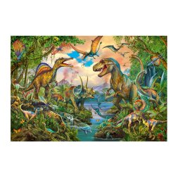 Puzzle 150 Piezas + Tatuajes - Dinos Salvajes