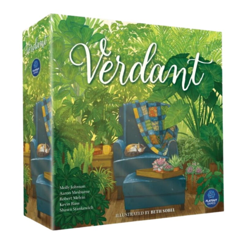 Caja de juego de mesa Verdant de Maldito Games con cartas para juegos en familia en tienda de Santiago