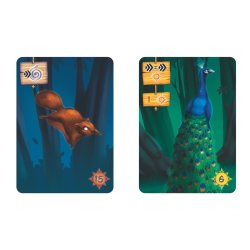 Nuevas cartas incluidas en la expansión del juego de mesa Living Forest - Kodama de Maldito Games