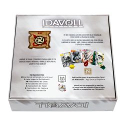 Reverso de Caja del juego de cartas Nidavellir: Idavoll de Maldito Games un juego de mesa de estrategia, fantasía y mitología