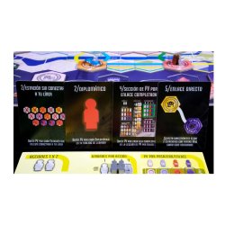 Tablero, cartas y tren transparente de juego de mesa Maglev Metro un juego de estratégia