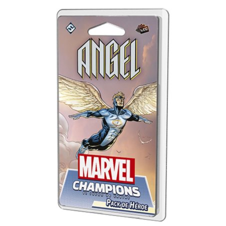 Caja de la expansión del juego de cartas Marvel Champions: Ángel entrejuegos de Asmodee Chile un juego de mesa de estrategia