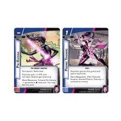 Cartas de Marvel Champions: Psylocke héroes y villanos MArvel dementegames en tienda de juegos de mesa