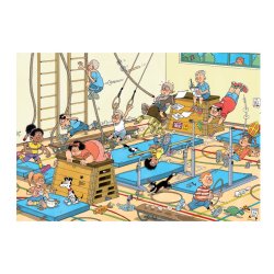 Puzzle para niños de 6 años Jan Van Haasteren Junior 3 – Gym Class un rompecabezas infantil de comics