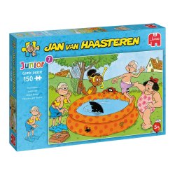 Puzzle para niños de 5 años Jan Van Haasteren Junior 7 - Pool Pranks un rompecabezas infantil de comics