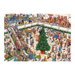 Puzzles 1000 piezas Jan Van Haasteren – Holiday Shopping 2×1000 Piezas, en puzzles para adultos de comics